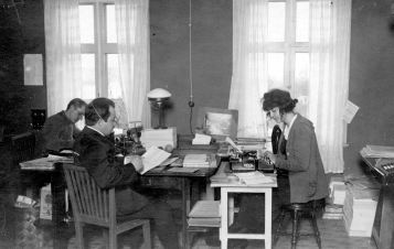 ABF:s centralbyrå i Brunnsvik 1919