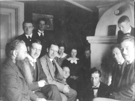Nils Borgström, Sigrid Hugo och Oscar Olsson, Brunnsvik 1918