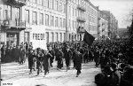 Första maj-demonstration i Stockholm 1917