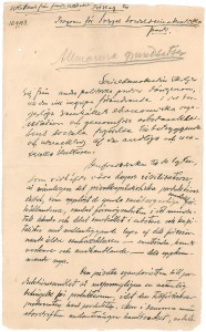 Första sidan av "Förslag till program för Sverges socialdemokratiska parti", 1897
