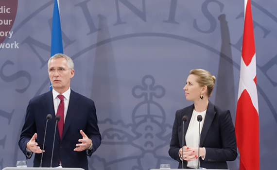 Danish PM Mette Frederiksen and NATO General Secretary Jens Stoltenberg (NO) Photo: NATO.
