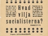 Affisch: Hvad vilja socialisterna? (1900)