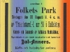 Affisch: Stor fäst anordnas i Folkets Park ... i Hallsbärg. (1908)