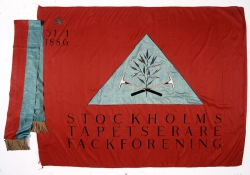 Stockholms Tapetserarefackförenings fana