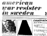 American war resister in Sweden nr 3, 1972, utgiven av American Deserters Committee (ADC).