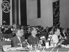 Svenska Socialdemokratiska arbetarepartis kongress i Stockholm 1960. Ernst Nilsson, Tage Erlander och Sven Aspling, Fotograf: Hernried