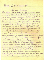 Brev på esperanto, sidan 1. Anarkistiska esperantogruppens arkiv, volym 3.