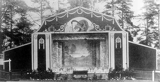 Teaterscenen i Södra Folkparken vid slutet av 1910-talet
