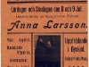 Affisch: Arbetarsångerskan Anna Larsson i Oxelösunds Folkets Park 1911